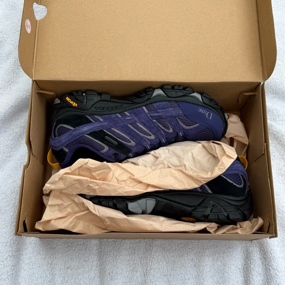 MERRELL 1-TRLMERRELL X DIME MOAB 2 WP brand new men’s US 8.5 in box purple - Picture 8 of 9
